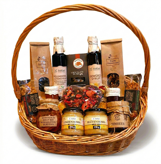 Ein mega-gesunder und großer Geschenkkorb – Natur pur im XXL-Format (45x30x18 cm)