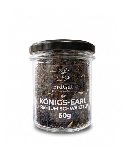 ErdGut Königs-Earl | Premium Schwarztee mit Kornblumenblüten (60g)