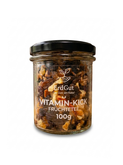 ErdGut Vitamin-Kick | Belebender Früchtetee mit Zitrusfrüchten (100g)